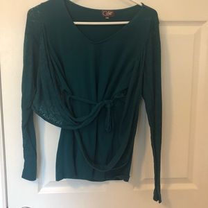 Green Top with wrap